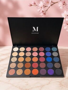 Morphe Eyeshadow Palette – Assorted Neutrals, Pinks, Blues, Purples, Golds